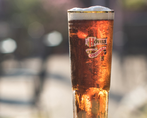 Ein Genuss in unserem Biergarten: ein frisches Hövels